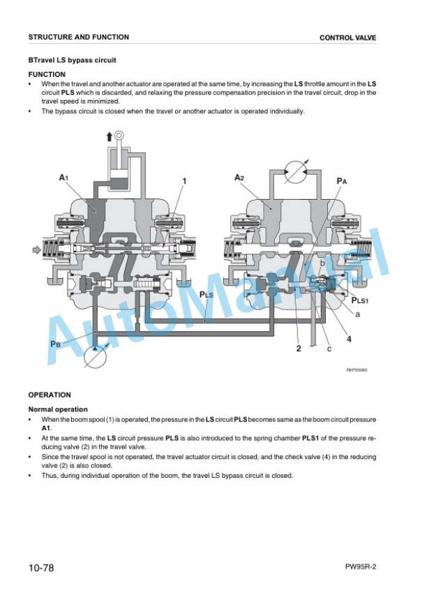Alternative view of Komatsu PW95R-2 Hydraulic Excavator Shop Manual WEBM001802