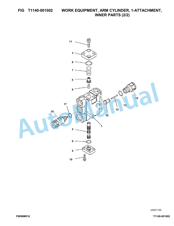 Komatsu PW98MR-10 Hydraulic Excavator Parts Manual F00003-UP 5 Komatsu PW98MR-10 Hydraulic Excavator Parts Manual F00003-UP-5