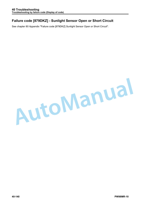 Komatsu PW98MR-10 Hydraulic Excavator Shop Manual WENBM00120 3 Komatsu PW98MR-10 Hydraulic Excavator Shop Manual WENBM00120 - Image 3