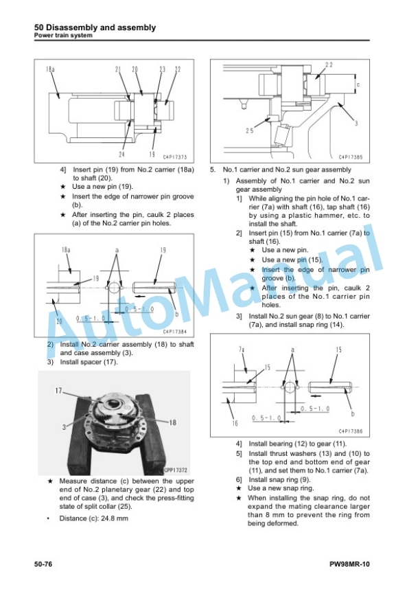 Komatsu PW98MR-10 Hydraulic Excavator Shop Manual WENBM00120 5 Komatsu PW98MR-10 Hydraulic Excavator Shop Manual WENBM00120 - Image 5