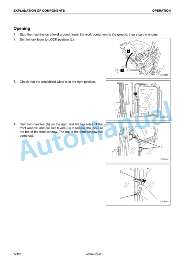 Komatsu PW98MR-10 Wheeled Excavator Operation and Maintenance Manual WENAM00061 3 Komatsu PW98MR-10 Wheeled Excavator Operation and Maintenance Manual WENAM00061 - Image 3