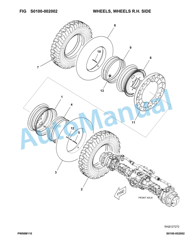 Komatsu PW98MR-11E0 Hydraulic Excavator Parts Manual F30001-UP 4 Komatsu PW98MR-11E0 Hydraulic Excavator Parts Manual F30001-UP-4