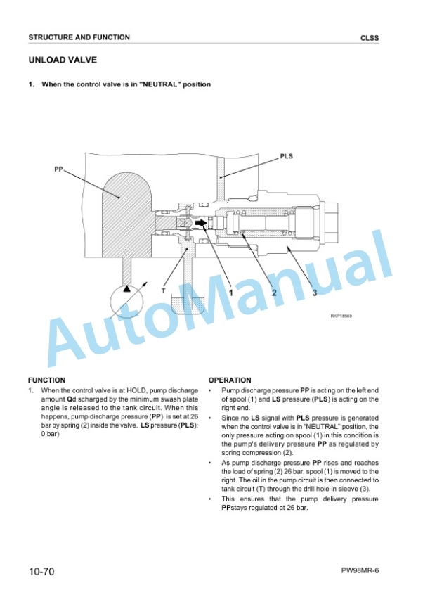 Alternative view of Komatsu PW98MR-6 Hydraulic Excavator Shop Manual WEBM007302
