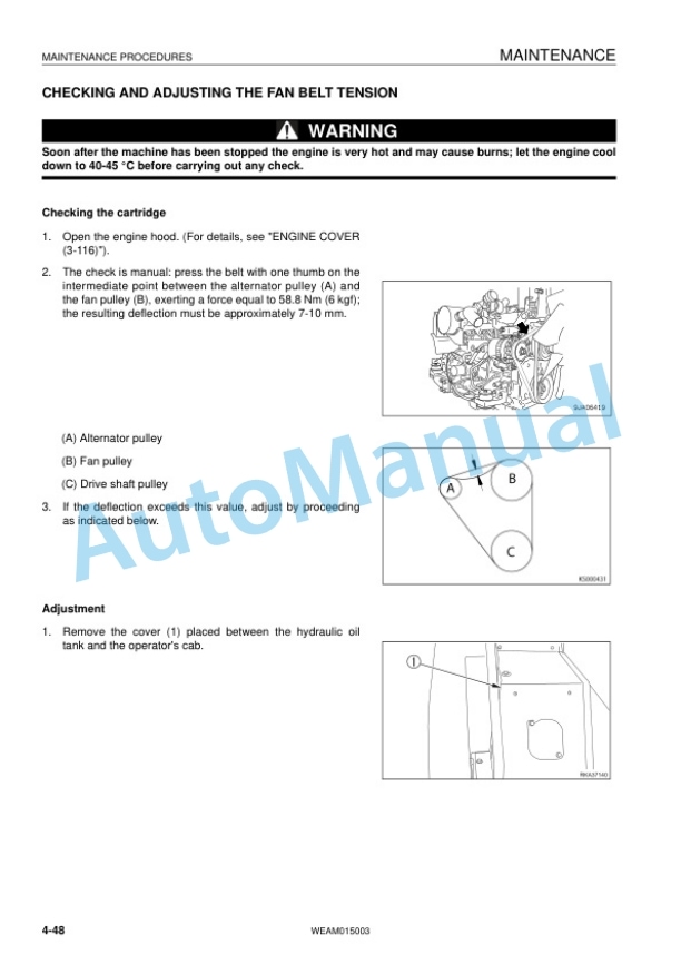 Komatsu PW98MR-8 Hydraulic Excavator Operation and Maintenance Manual WEAM015003 5 Komatsu PW98MR-8 Hydraulic Excavator Operation and Maintenance Manual WEAM015003 - Image 5