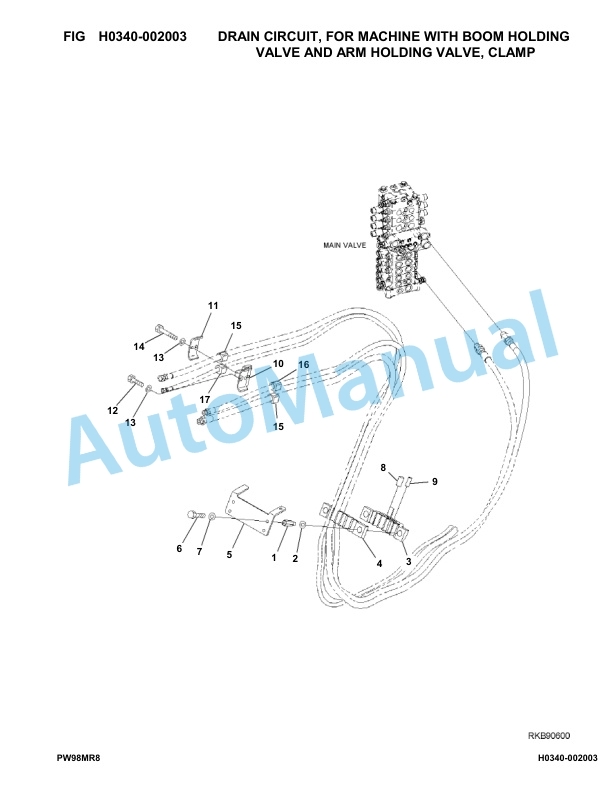 Komatsu PW98MR-8 Hydraulic Excavator Parts Manual F80003-UP 3 Komatsu PW98MR-8 Hydraulic Excavator Parts Manual F80003-UP-3