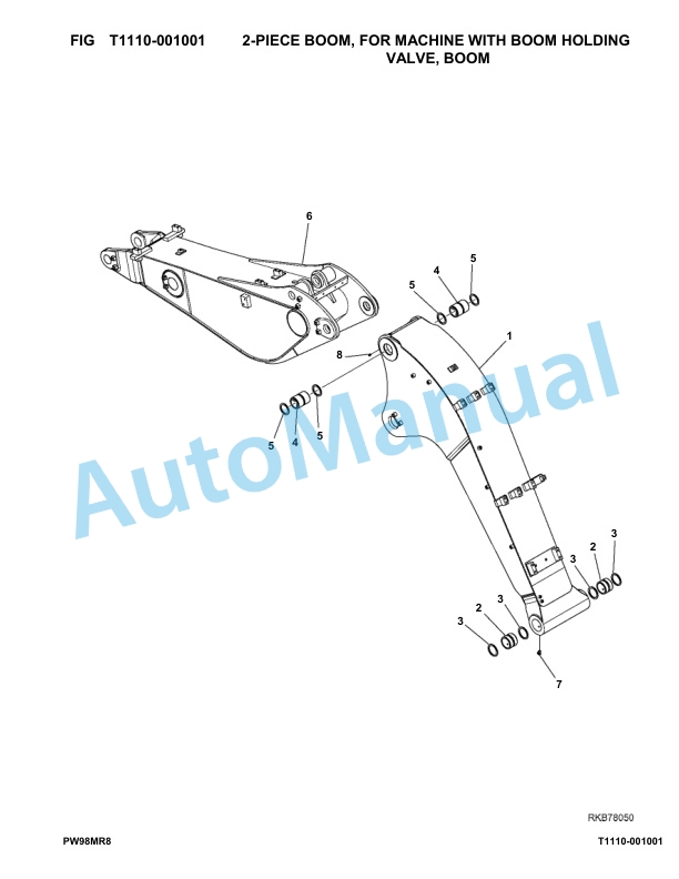 Komatsu PW98MR-8 Hydraulic Excavator Parts Manual F80003-UP 5 Komatsu PW98MR-8 Hydraulic Excavator Parts Manual F80003-UP-5