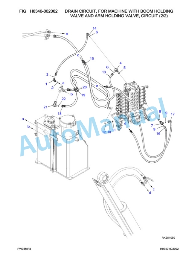 Komatsu PW98MR-8 Wheeled Excavator Parts Manual F80003 3 Komatsu PW98MR-8 Wheeled Excavator Parts Manual F80003-3