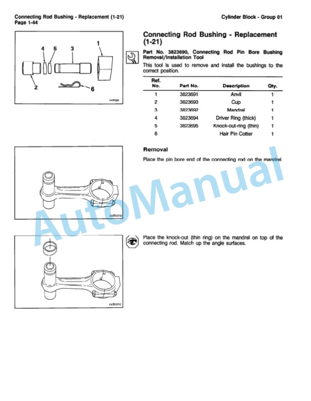 Alternative view of Komatsu S6D114E-1, SA6D114E-1, SAA6D114E-1 Series Engine Shop Manual CEBM000601