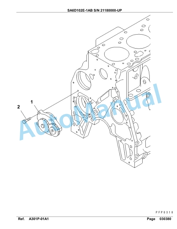 Komatsu SA6D102E-1AB Engine Parts Manual 4 Komatsu SA6D102E-1AB Engine Parts Manual-4