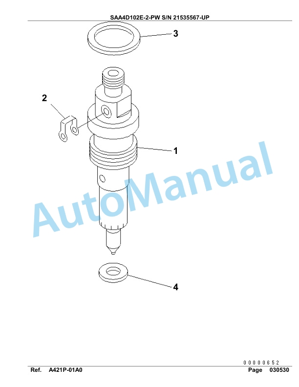 Komatsu SAA4D102E-2-PW Engine Parts Manual 5 Komatsu SAA4D102E-2-PW Engine Parts Manual-5