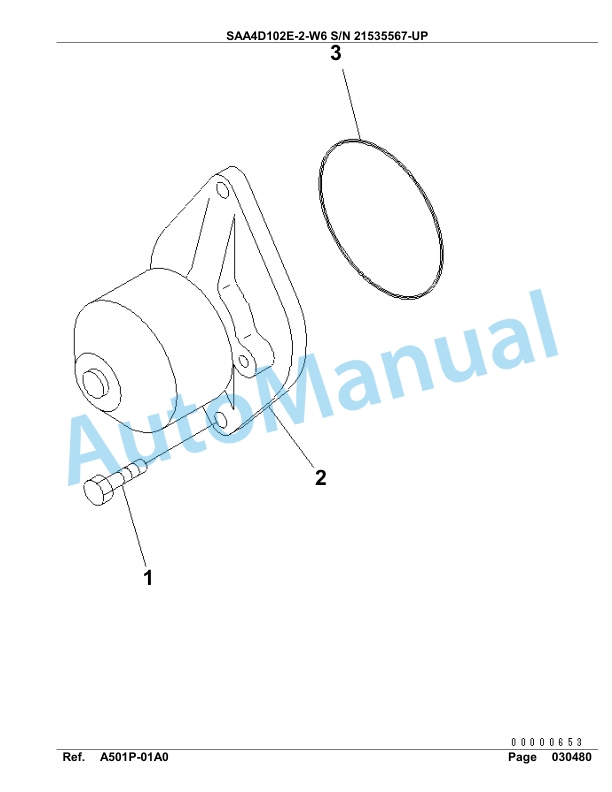 Komatsu SAA4D102E-2-W6 Engine Parts Manual 5 Komatsu SAA4D102E-2-W6 Engine Parts Manual-5