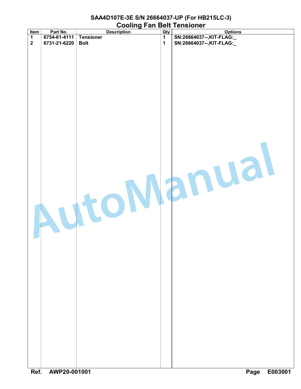 Komatsu SAA4D107E-3E Engine Parts Manual 5 Komatsu SAA4D107E-3E Engine Parts Manual-5