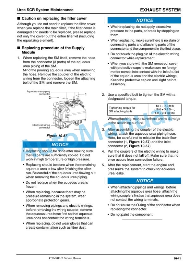 Alternative view of Komatsu SAA4D94LE-3 Engine Shop Manual VENBM07100