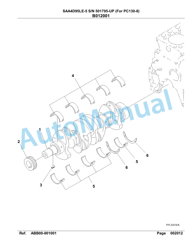 Komatsu SAA4D95LE-5 Engine Parts Manual 3 Komatsu SAA4D95LE-5 Engine Parts Manual-3