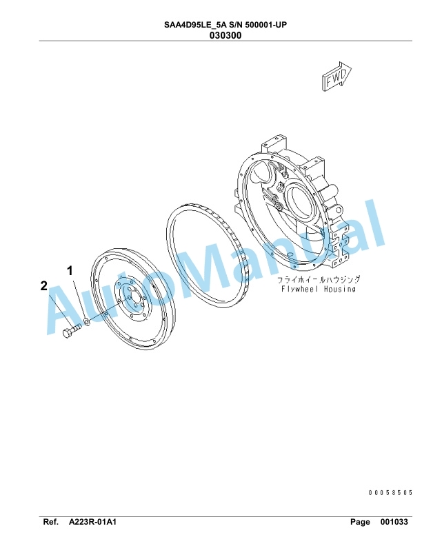 Komatsu SAA4D95LE-5A Engine Parts Manual 3 Komatsu SAA4D95LE-5A Engine Parts Manual-3