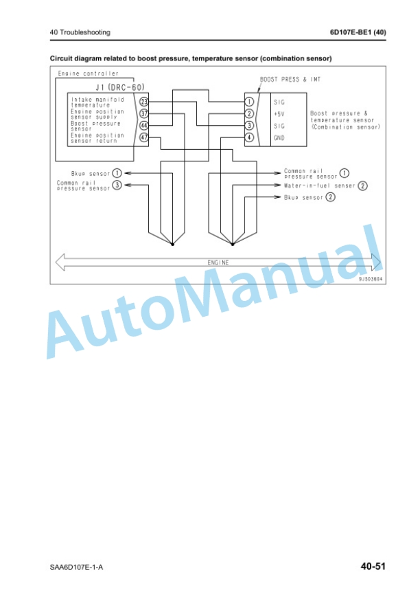 Komatsu SAA6D107E-1-A Diesel Engine Shop Manual 6D107E-BE1 4 Komatsu SAA6D107E-1-A Diesel Engine Shop Manual 6D107E-BE1-4
