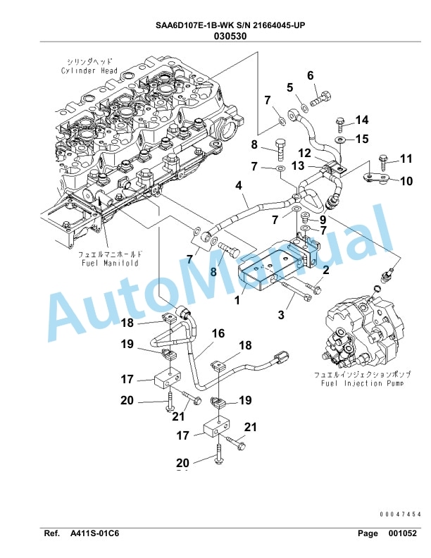 Komatsu SAA6D107E-1B-WK Engine Parts Manual 4 Komatsu SAA6D107E-1B-WK Engine Parts Manual-4
