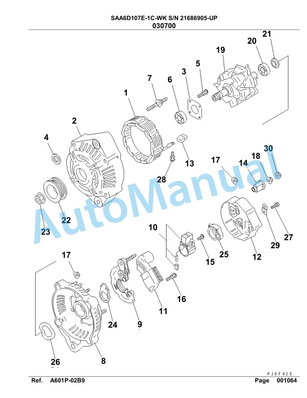Komatsu SAA6D107E-1C-WK Engine Parts Manual 5 Komatsu SAA6D107E-1C-WK Engine Parts Manual-5