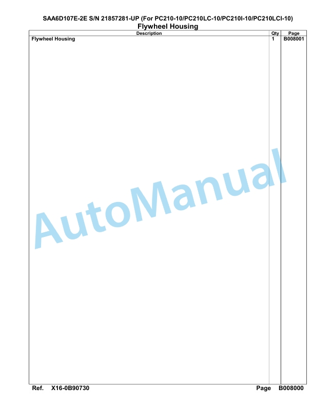 Komatsu SAA6D107E-2E Parts Manual 21857281-UP 3 Komatsu SAA6D107E-2E Parts Manual 21857281-UP-3