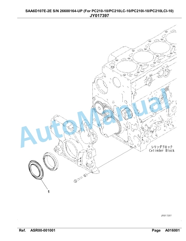 Komatsu SAA6D107E-2E Parts Manual 26600164-UP 2 Komatsu SAA6D107E-2E Parts Manual 26600164-UP-2