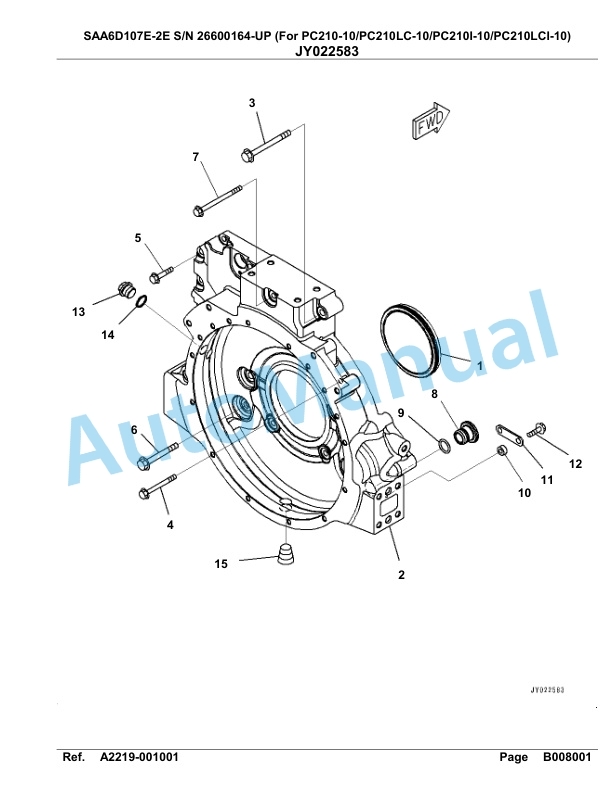 Komatsu SAA6D107E-2E Parts Manual 26600164-UP 3 Komatsu SAA6D107E-2E Parts Manual 26600164-UP-3