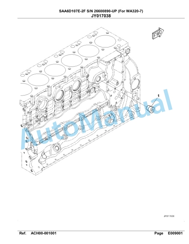Komatsu SAA6D107E-2F Parts Manual 26600890-UP 5 Komatsu SAA6D107E-2F Parts Manual 26600890-UP-5