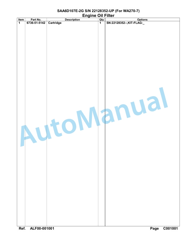 Komatsu SAA6D107E-2G Parts Manual 22128352-UP 4 Komatsu SAA6D107E-2G Parts Manual 22128352-UP-4