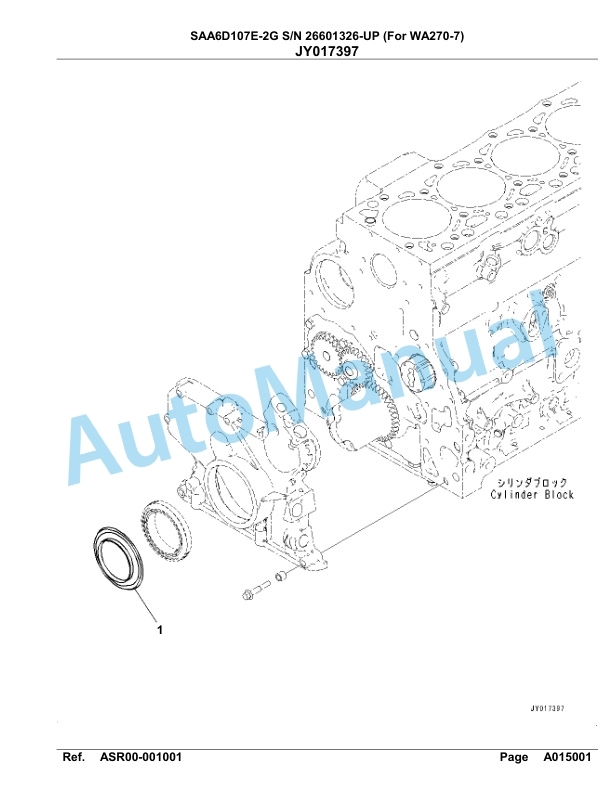 Komatsu SAA6D107E-2G Parts Manual 26601326-UP 2 Komatsu SAA6D107E-2G Parts Manual 26601326-UP-2