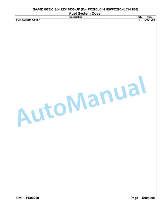 Komatsu SAA6D107E-3 Parts Manual 22347036-UP 4 Komatsu SAA6D107E-3 Parts Manual 22347036-UP-4