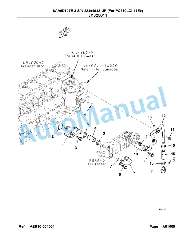Komatsu SAA6D107E-3 Parts Manual 22394983-UP 2 Komatsu SAA6D107E-3 Parts Manual 22394983-UP-2