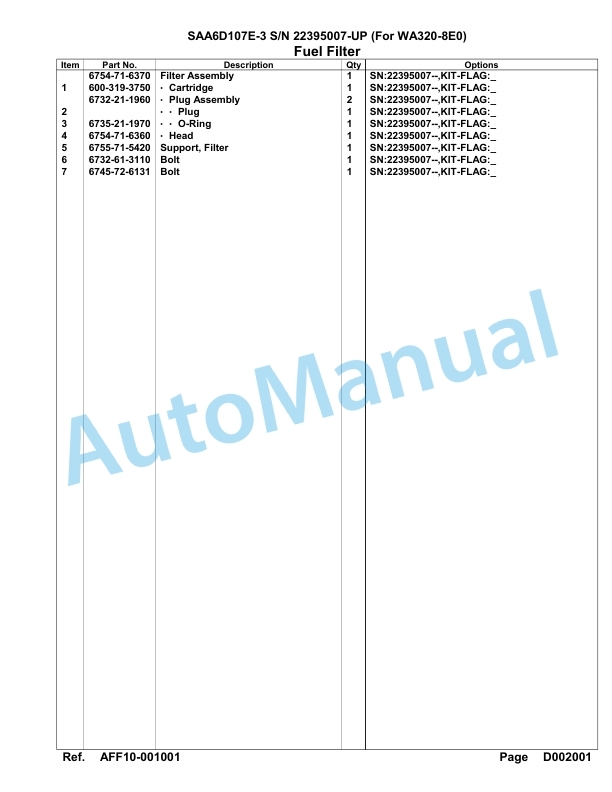 Komatsu SAA6D107E-3 Parts Manual 22395007-UP 4 Komatsu SAA6D107E-3 Parts Manual 22395007-UP-4