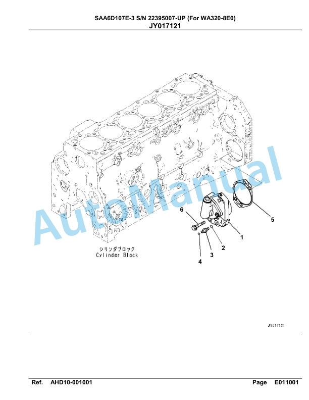 Komatsu SAA6D107E-3 Parts Manual 22395007-UP 5 Komatsu SAA6D107E-3 Parts Manual 22395007-UP-5