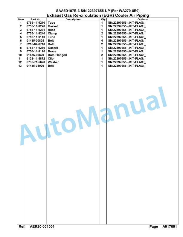 Komatsu SAA6D107E-3 Parts Manual 22397655-UP 2 Komatsu SAA6D107E-3 Parts Manual 22397655-UP-2