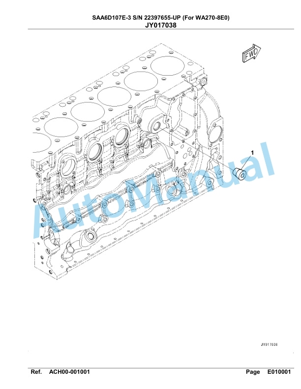 Komatsu SAA6D107E-3 Parts Manual 22397655-UP 5 Komatsu SAA6D107E-3 Parts Manual 22397655-UP-5