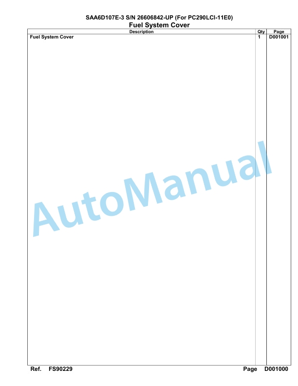 Komatsu SAA6D107E-3 Parts Manual 26606842-UP 4 Komatsu SAA6D107E-3 Parts Manual 26606842-UP-4