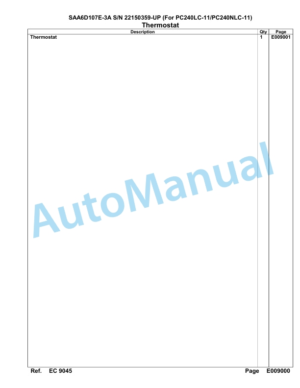 Komatsu SAA6D107E-3A Parts Manual 22150359-UP 5 Komatsu SAA6D107E-3A Parts Manual 22150359-UP-5