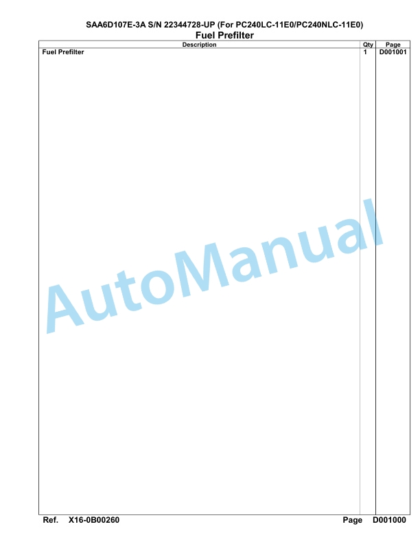 Komatsu SAA6D107E-3A Parts Manual 22344728-UP 4 Komatsu SAA6D107E-3A Parts Manual 22344728-UP-4