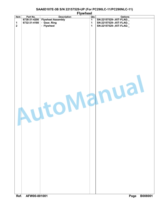 Komatsu SAA6D107E-3B Parts Manual 22157529-UP 3 Komatsu SAA6D107E-3B Parts Manual 22157529-UP-3