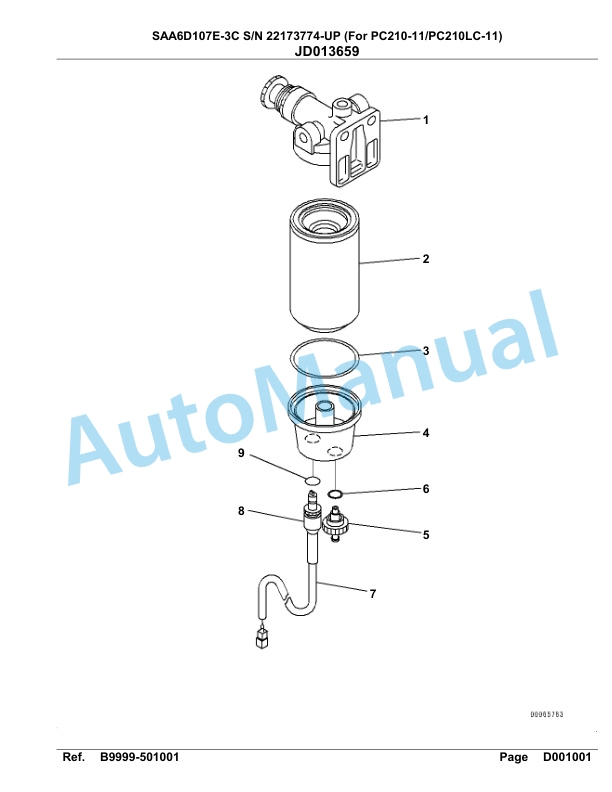 Komatsu SAA6D107E-3C Parts Manual 22173774 Up For PC210 210LC-11 4 Komatsu SAA6D107E-3C Parts Manual 22173774 Up For PC210 210LC-11-4