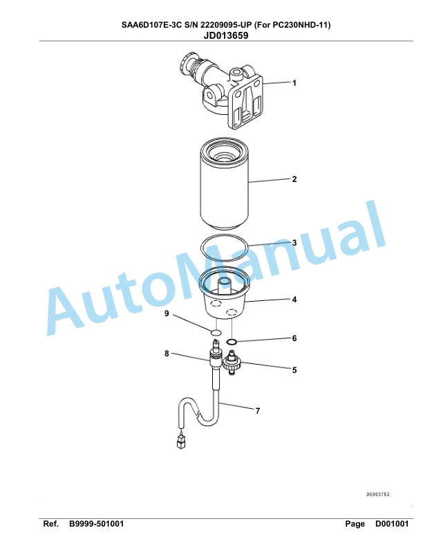 Komatsu SAA6D107E-3C Parts Manual 22209095 Up For PC230NHD-11 4 Komatsu SAA6D107E-3C Parts Manual 22209095 Up For PC230NHD-11-4