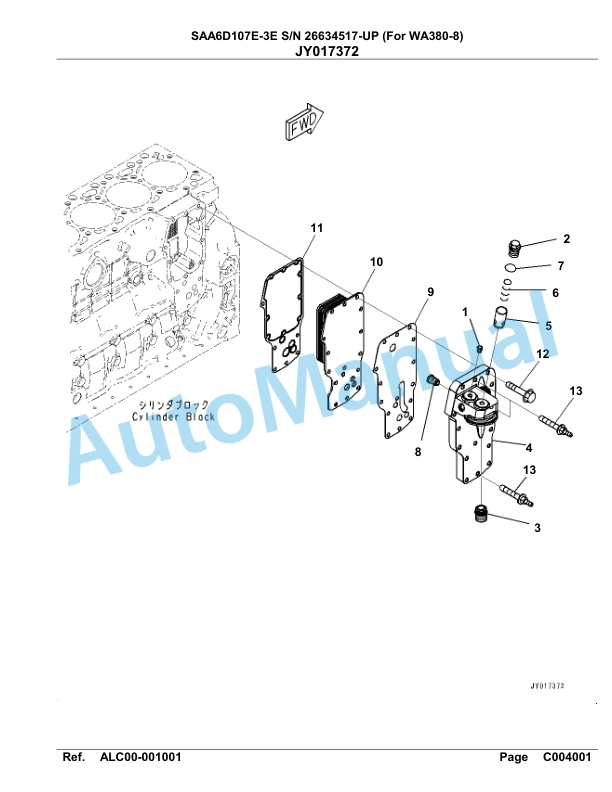 Komatsu SAA6D107E-3E Parts Manual 26634517-UP 4 Komatsu SAA6D107E-3E Parts Manual 26634517-UP-4