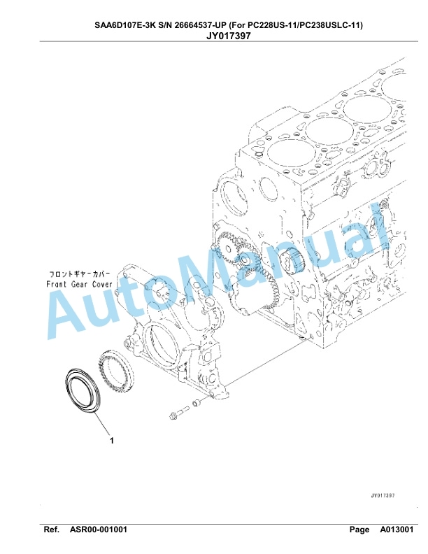 Komatsu SAA6D107E-3K Parts Manual 26664537-UP 2 Komatsu SAA6D107E-3K Parts Manual 26664537-UP-2