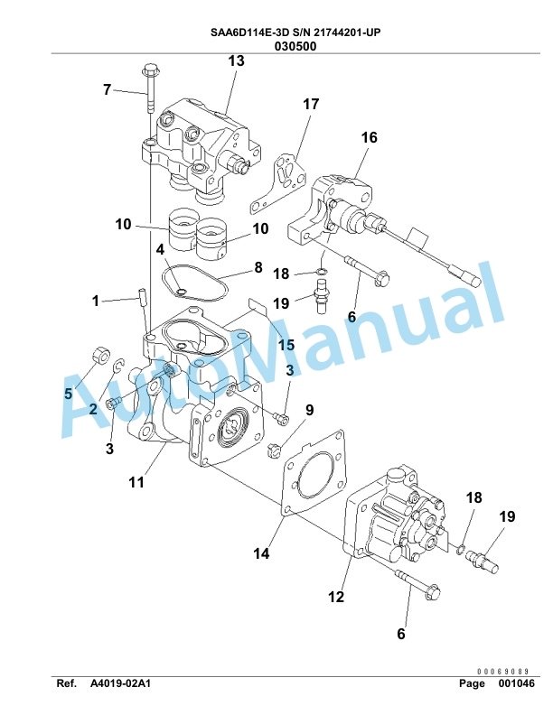 Komatsu SAA6D114E-3D Parts Manual 21744201-UP 4 Komatsu SAA6D114E-3D Parts Manual 21744201-UP-4