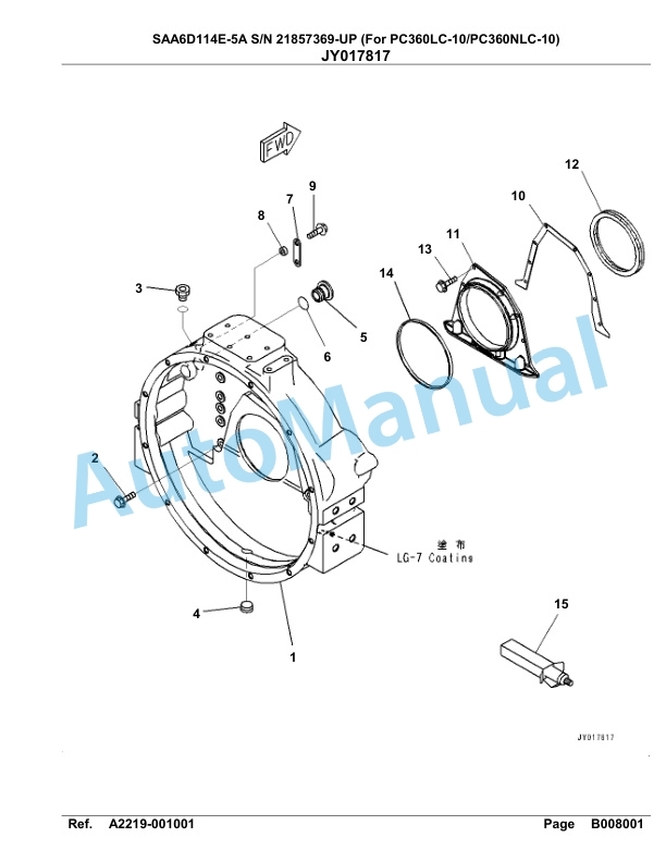Komatsu SAA6D114E-5A Parts Manual 21857369-UP 3 Komatsu SAA6D114E-5A Parts Manual 21857369-UP-3