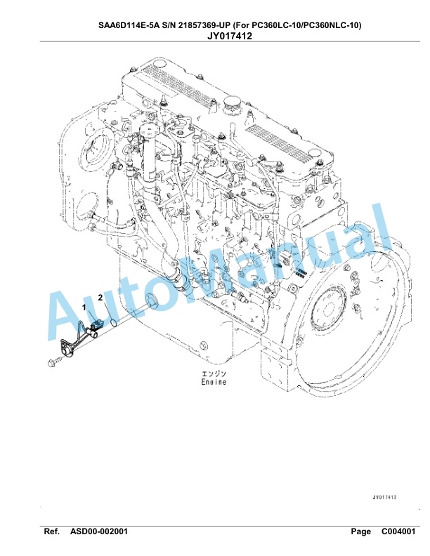 Komatsu SAA6D114E-5A Parts Manual 21857369-UP 4 Komatsu SAA6D114E-5A Parts Manual 21857369-UP-4