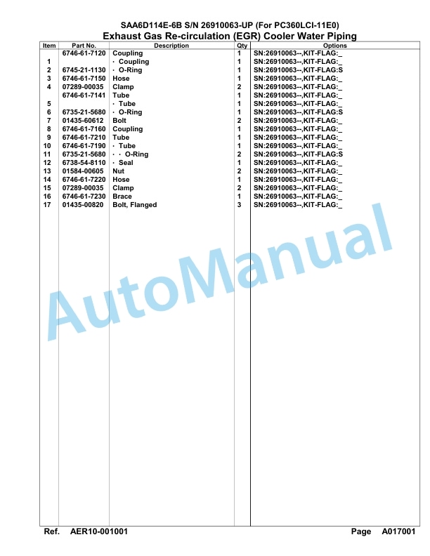 Komatsu SAA6D114E-6B Parts Manual 26910063-UP 2 Komatsu SAA6D114E-6B Parts Manual 26910063-UP-2