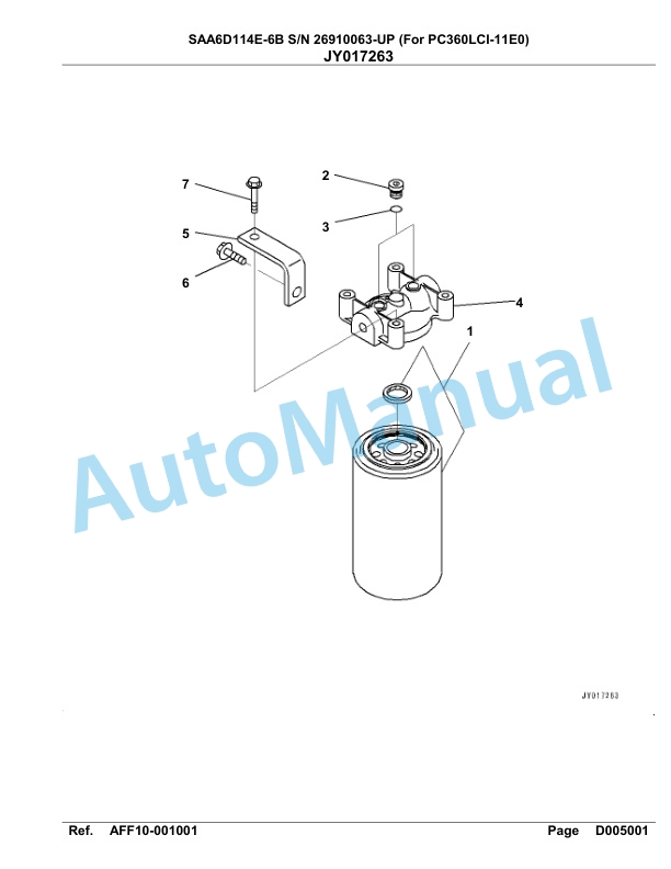 Komatsu SAA6D114E-6B Parts Manual 26910063-UP 4 Komatsu SAA6D114E-6B Parts Manual 26910063-UP-4