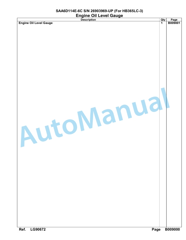 Komatsu SAA6D114E-6C Parts Manual 26903969-UP 3 Komatsu SAA6D114E-6C Parts Manual 26903969-UP-3