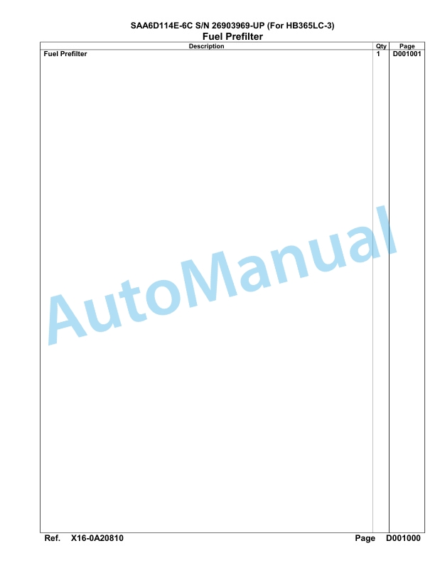 Komatsu SAA6D114E-6C Parts Manual 26903969-UP 4 Komatsu SAA6D114E-6C Parts Manual 26903969-UP-4
