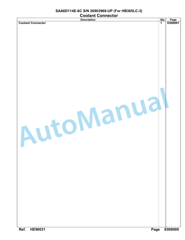 Komatsu SAA6D114E-6C Parts Manual 26903969-UP 5 Komatsu SAA6D114E-6C Parts Manual 26903969-UP-5